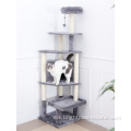 Tower Kitty Tower Post Papan Kayu Besar Hanging Toy Super Tall Multi Level Pokok Plush Pokok